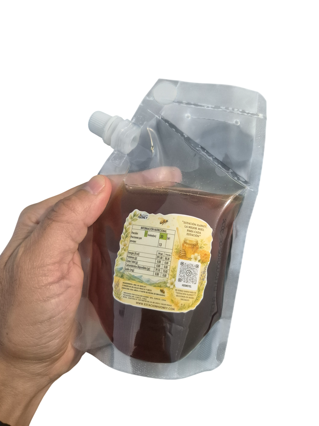 Miel natural de Quillay 250 grs. Envase Doypack