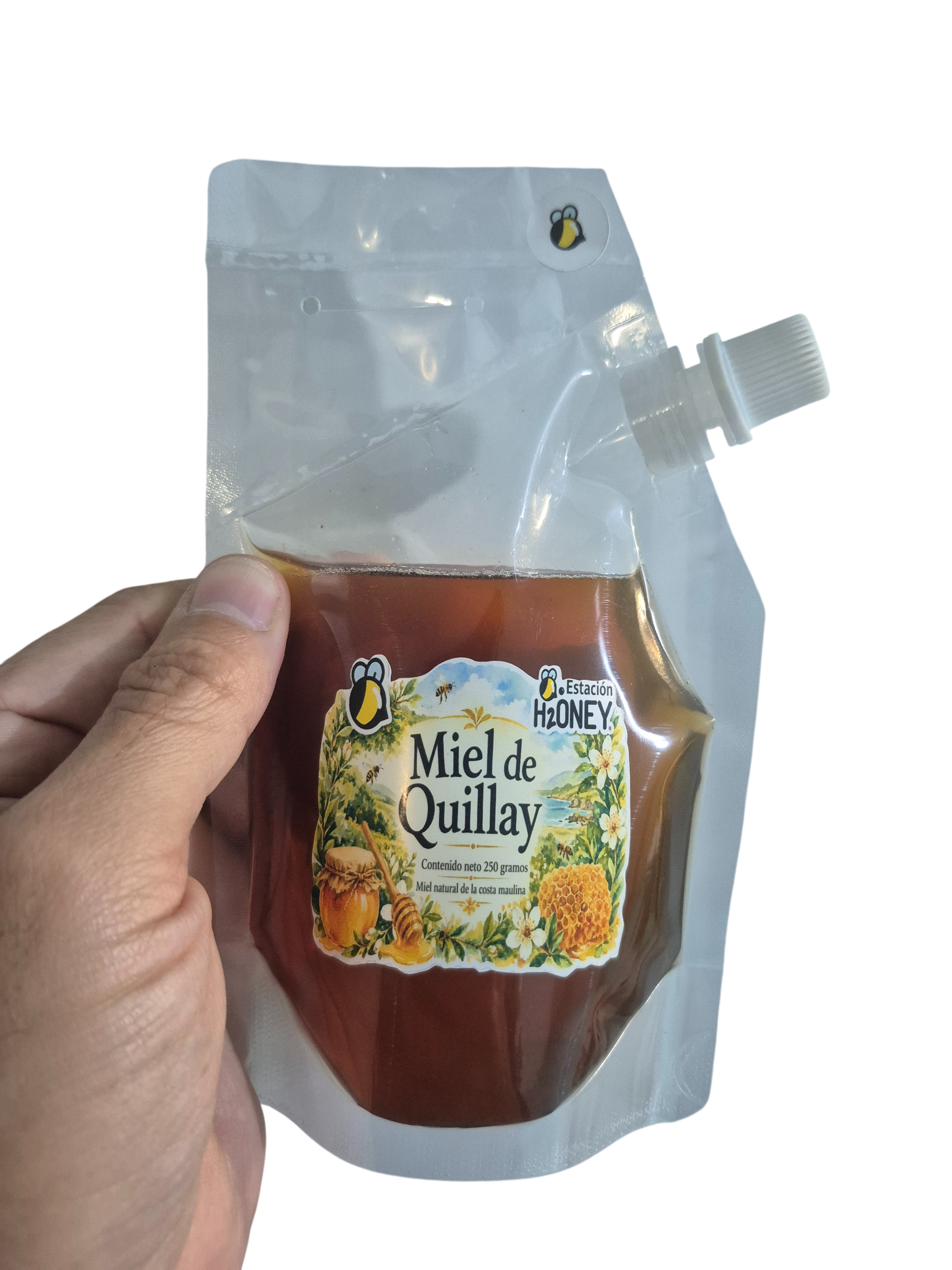 Miel natural de Quillay 250 grs. Envase Doypack