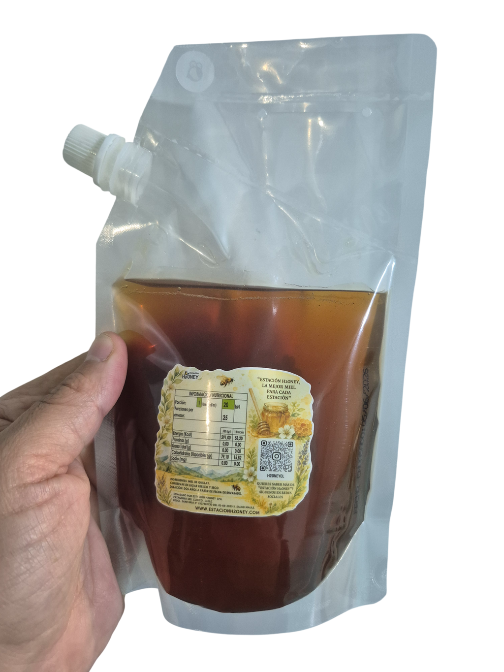 Miel Natural Quillay 500 grs. Envase doypack
