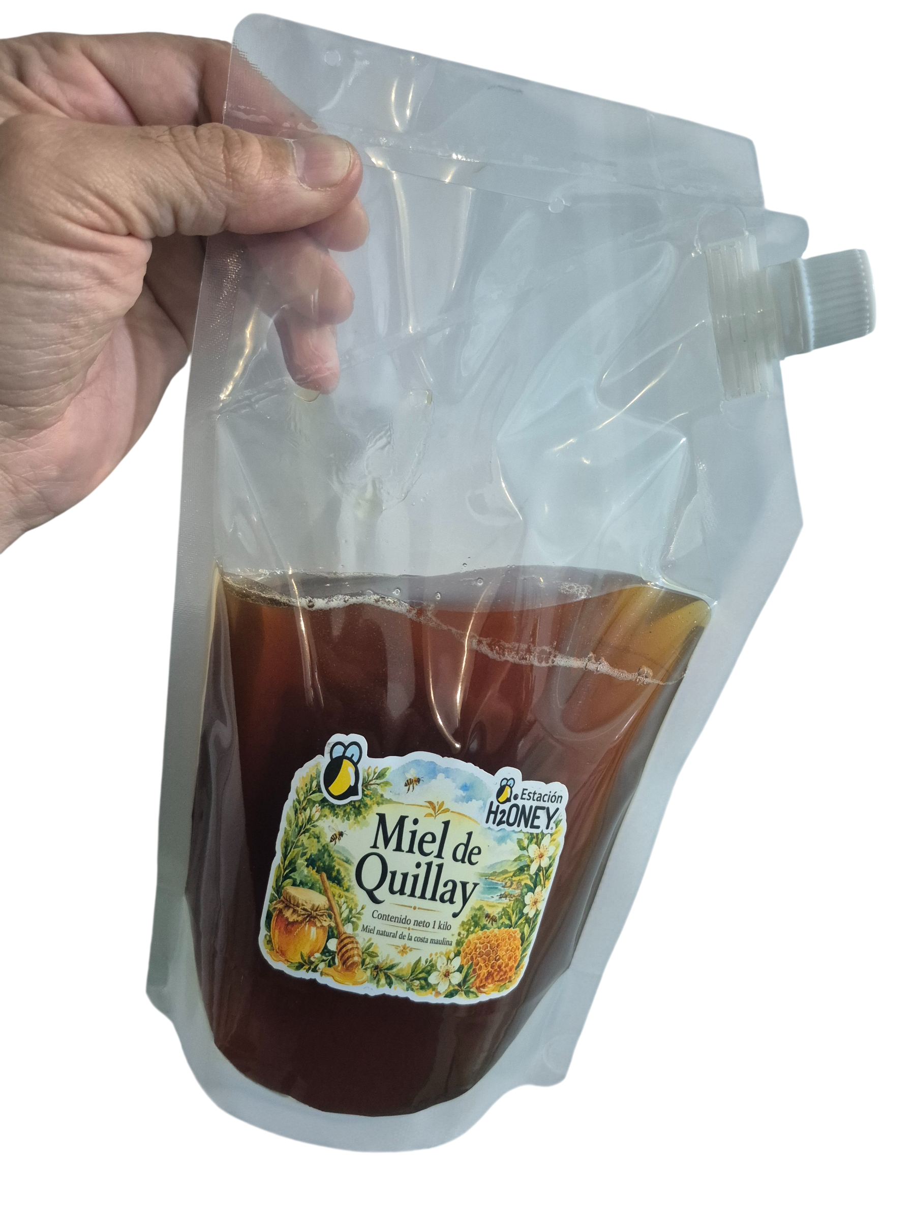 Miel Natural Quillay 1 kg. Envase Doypack
