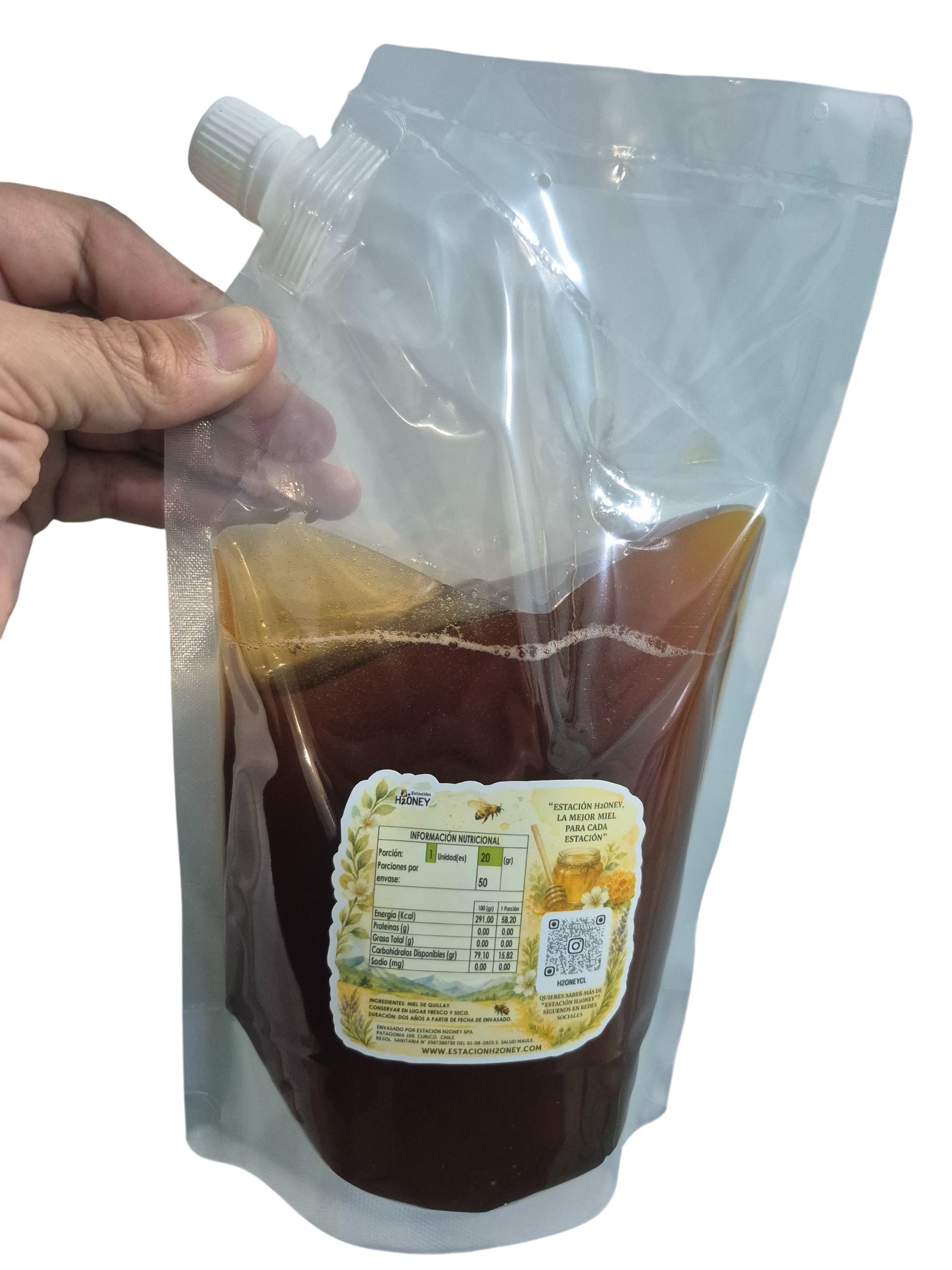 Miel Natural Quillay 1 kg. Envase Doypack