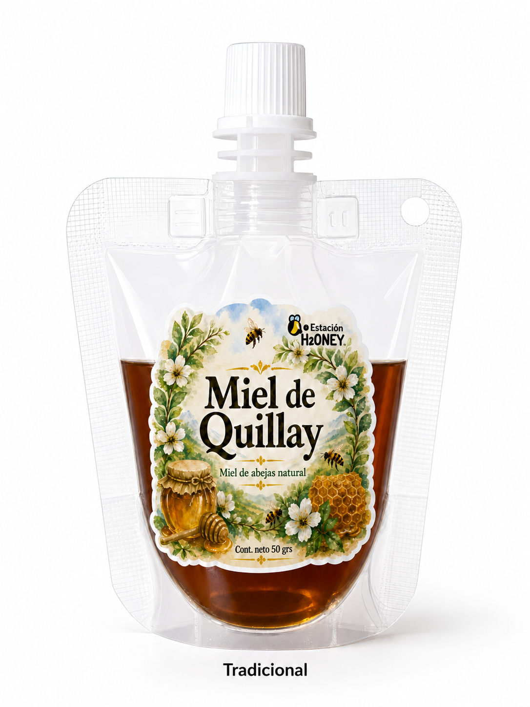 Pack 3 Mieles Portátiles Quillay 50g
