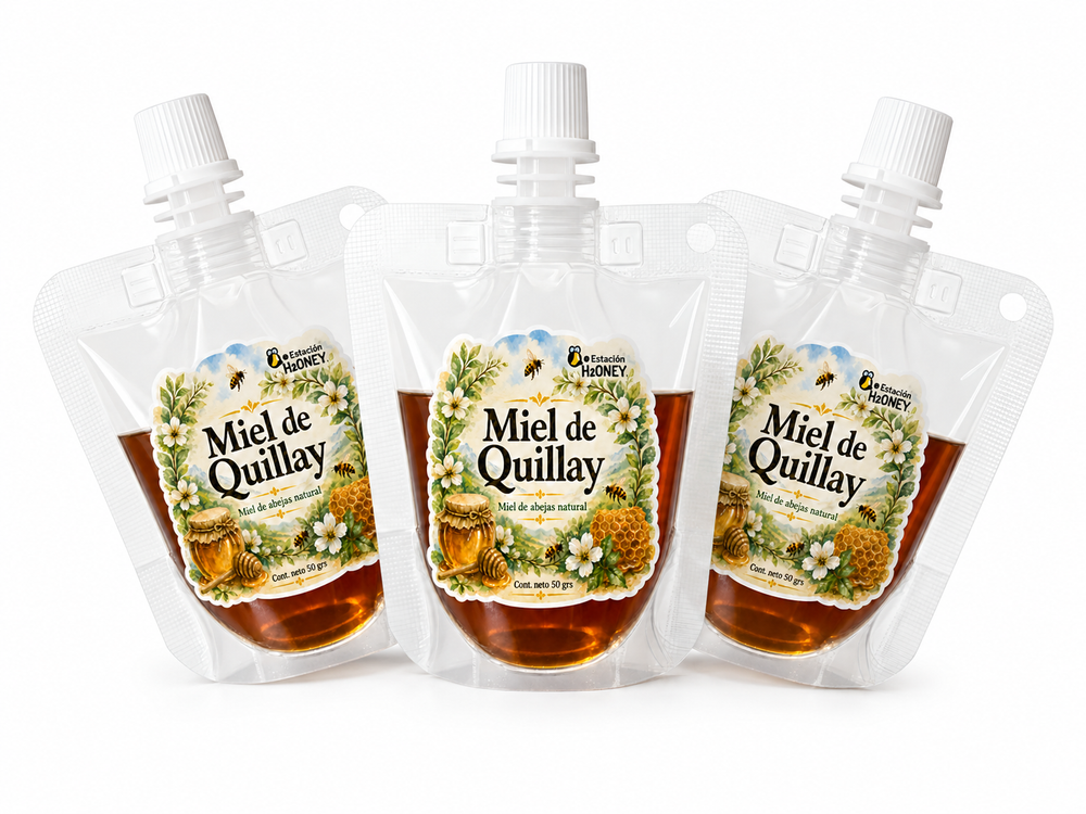 Pack 3 Mieles Portátiles Quillay 50g
