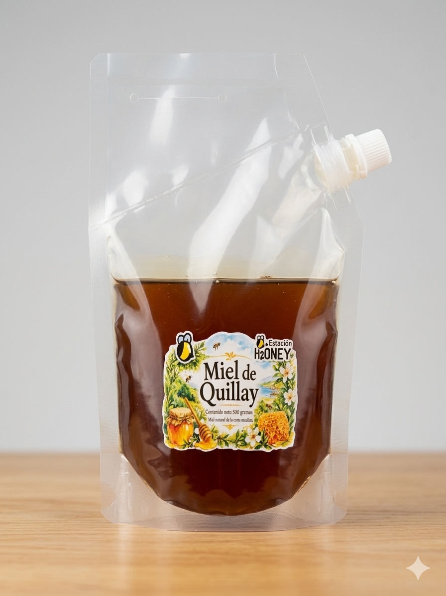 Miel Natural Quillay 500 grs. Envase doypack